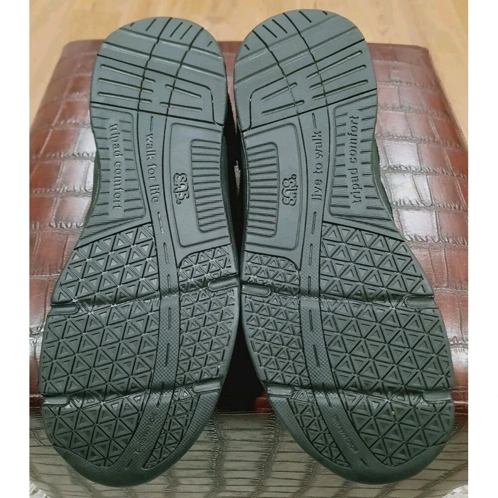 SAS Women Shoes Tour Mesh Black Comfort Sneakers Sz 8.5 WW & Step Plus Footbed